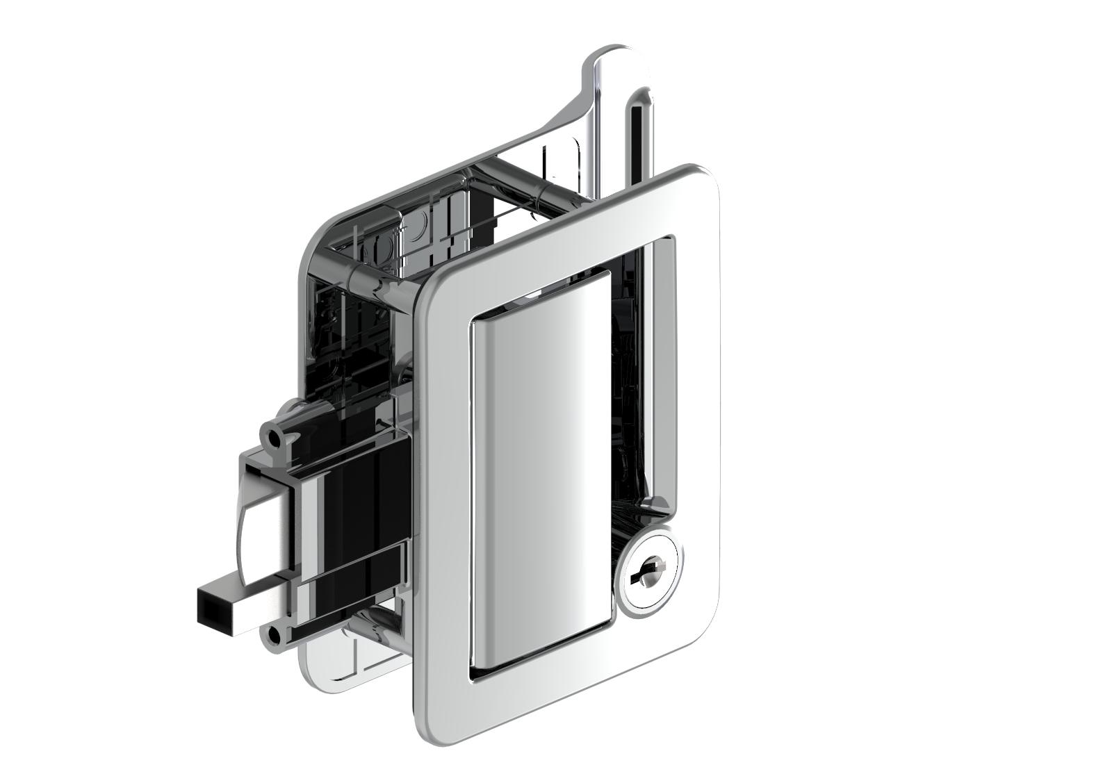 房車用內外雙開式舌頭鎖，鍍鉻-A7902-1116